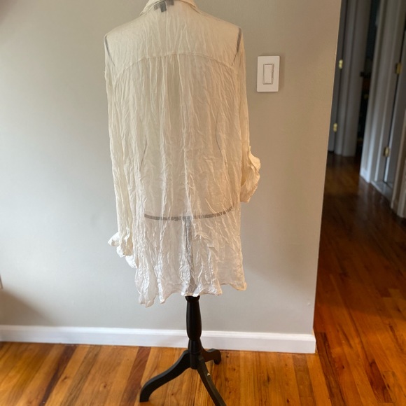 Sheer button down shirt by SHARTS size XL - Picture 2 of 5